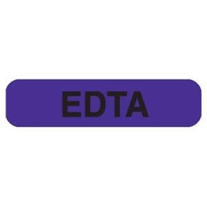 Lab Label "EDTA" Purple 1.625x.375" 1000/Pk