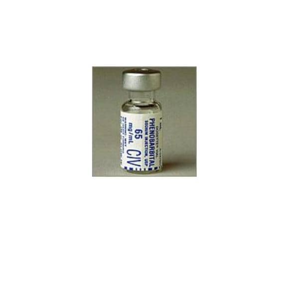 Phenobarbital Sodium Injection 65mg/mL Vial 1mL 25/Package