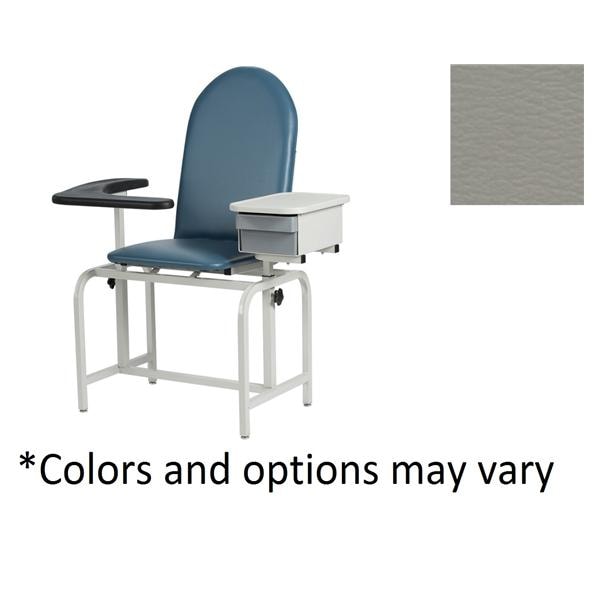 Blood Draw Chair Grey 300lb Capacity Ea