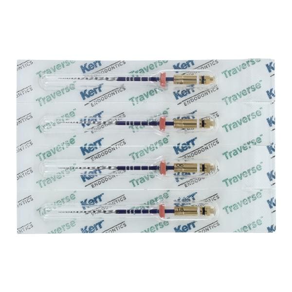 Traverse Root Canal Prep Endo File 31 mm Size 0.06 0.18 4/Bx