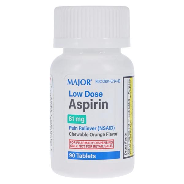 Aspirin 81mg Orange 90/Bt