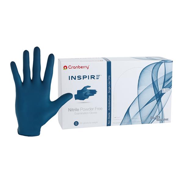 Inspire Nitrile Glove Gloves Small Aegean Blue Non-Sterile