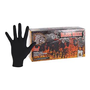 Black Maxx Latex Exam Gloves X-Large Black Non-Sterile, 10 BX/CA