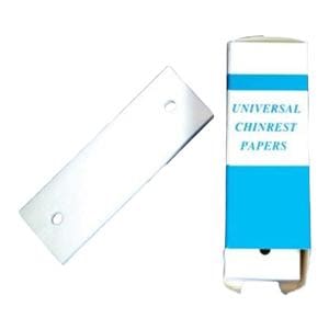 Chin Rest Paper 3.25 in x 1.5 in Paper White Disposable 1000/Bx