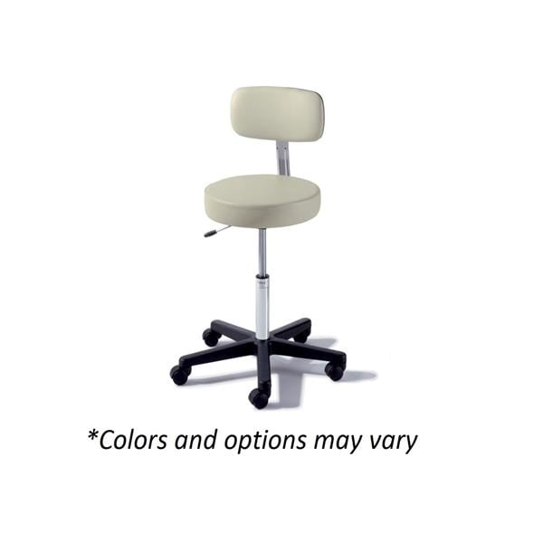 Ritter Value Series Stool Exam Stone Locking Casters Backrest 5 Leg Ea