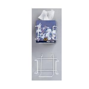 Hold It Tissue Box Holder White Ea