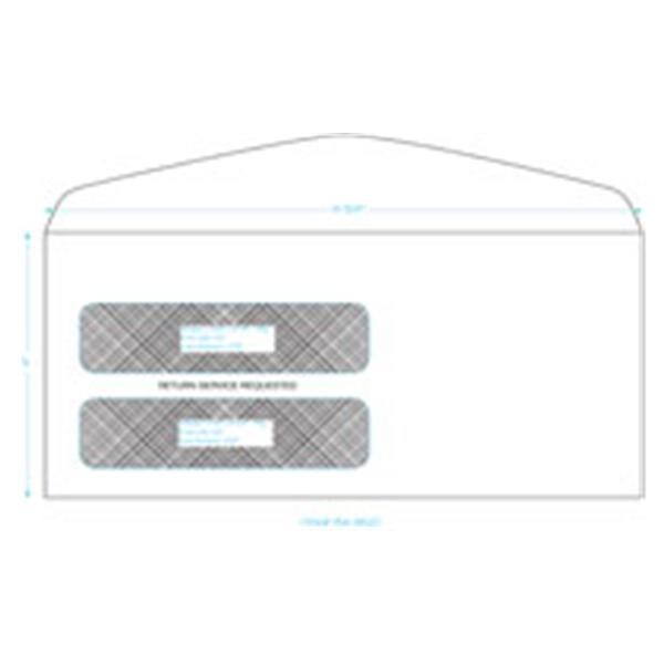 Envelopes Double Window S/S Sec 500/Bx