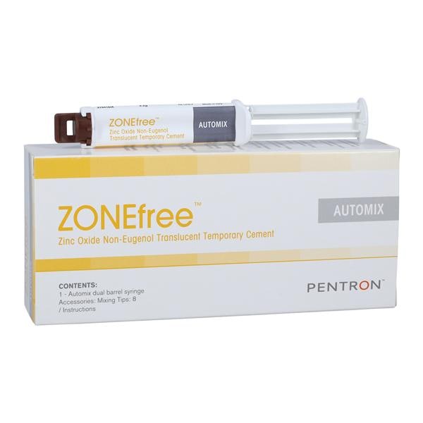 ZONEfree Zinc-Oxide Non-Eugenol Automix Temporary Cement Trnslcnt 3.2 Gm Syr Ea