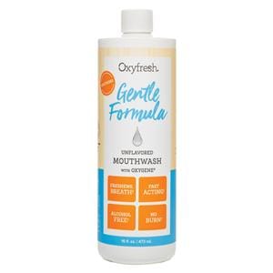 Oxyfresh Gentle Unflavored Mouthwash 16 oz Bottle 12/Ca