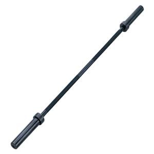 Olympic Bar Silver/Black 30lb Resistance Steel With 30mm Grip