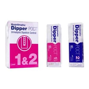 Dipper POCT Urinalysis Dipstick Level 1&2 Control 62/Pk