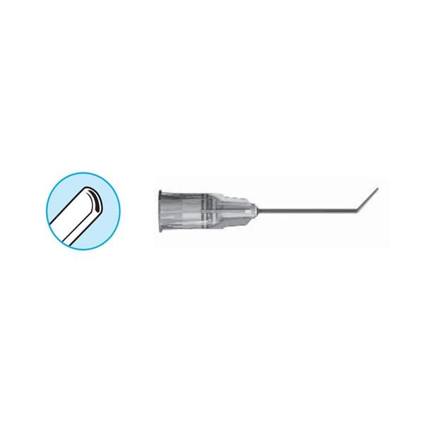 Cannula Anterior Chamber Bishop Harmon 16gx1" 8mm Angled/Flattened Tip 10/Bx