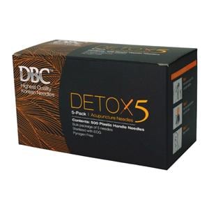 DBC Detox-5 Acupuncture Needle .20x13mm Orange Safety 500/Bx