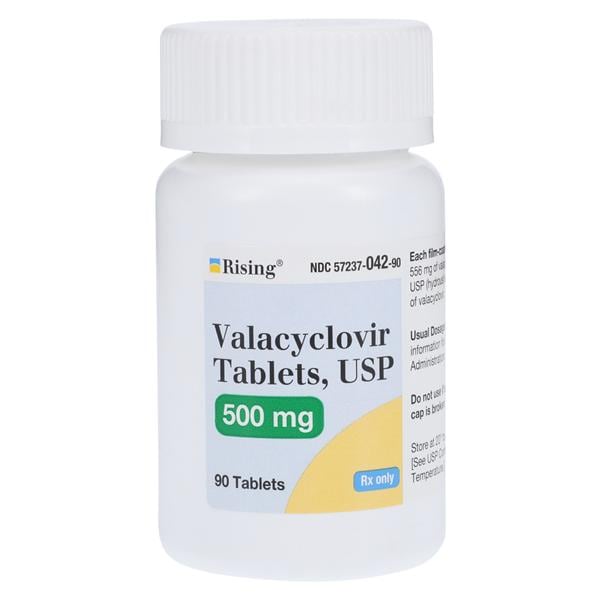 Valacyclovir HCl Tablets 500mg Bottle 90/Bt