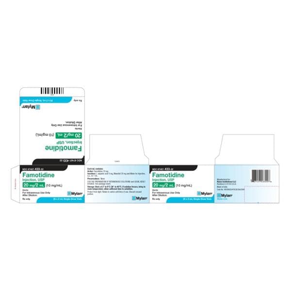 Famotidine Injection 10mg/mL MDV 20mL 10/Bx