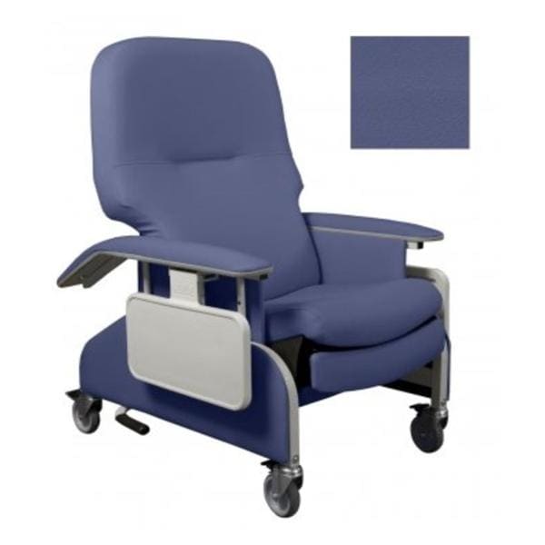 Lumex Deluxe Recliner 350lb Capacity Long Spindle Royal Blue Ea