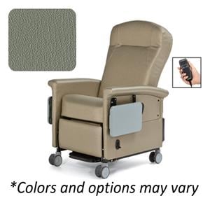 Ascent II Transporter Recliner Powder-Coated Steel Frame 500lb Pwr Gry Ea