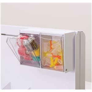 LabWall Tilt Bin 5-Unit Clear Ea