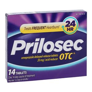 Prilosec OTC Antacid Tablets 20mg 14/Bx