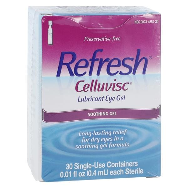 Refresh Celluvisc Eye Lubricant Gel 0.4mL Singles 30/Bx