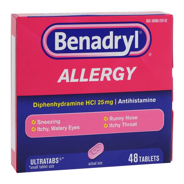 Benadryl Ultratabs 25mg 48/Bx, 24 BX/CA