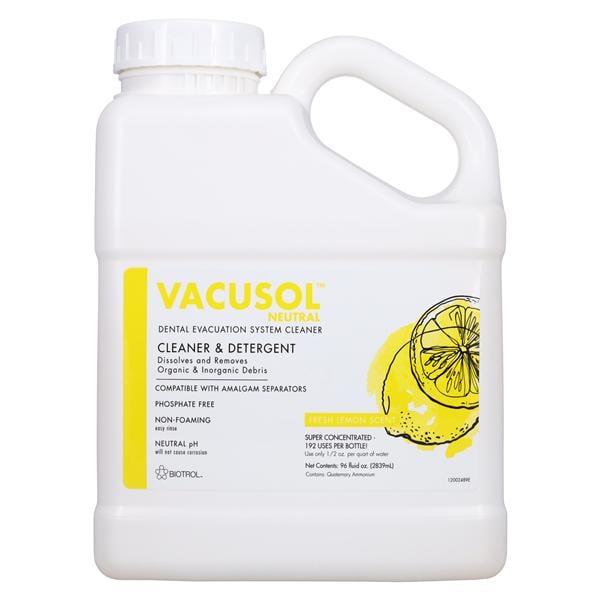 Vacusol Neutral Evacuation System Cleaner Cleaner Bottle 96 oz Ea, 4 EA/CA