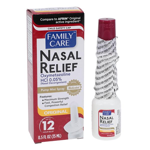 Oxymetazoline HCl Nasal Decongestant Spray 0.05% 0.5oz/Bt