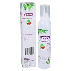 Zooby Fluoride Foam 1.23% APF Turtle Melon 4.4oz/Bt, 12 EA/CA