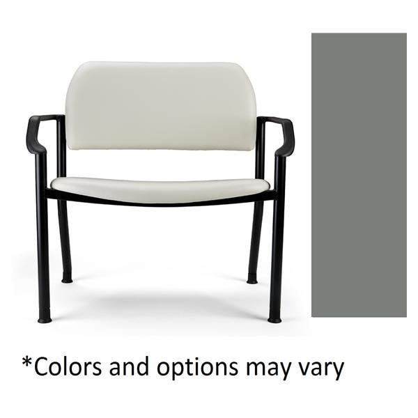 282 Series Side Chair Lunar Gray Powder-Coated Steel Frame 650lb Capacity EA