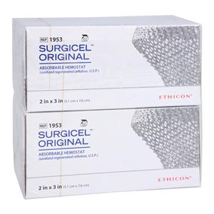 Surgicel Original Hemostatic Oxidized Regenerated Cellulose Agent 2x3