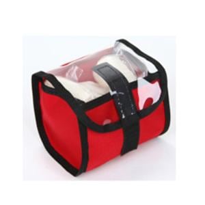 Accessory Pocket 5.5x5.5" Red Velcro Closure No Handle