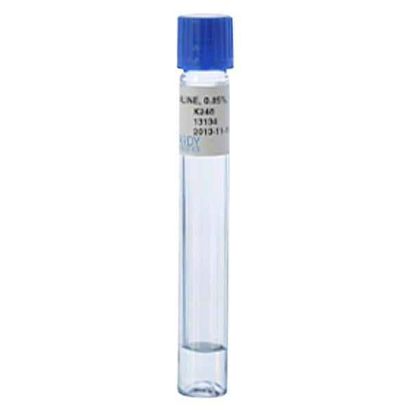 Saline Tube Clear Glass 0.85% 1mL 20/Bx