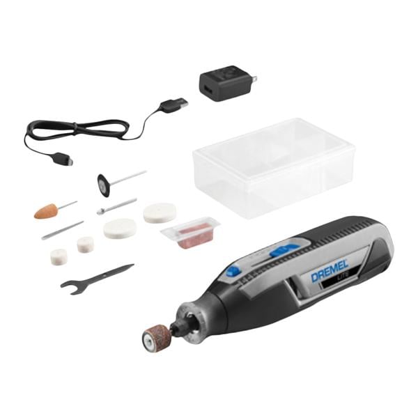 Cordless Rotary Tool Kit w/4V Lithium-Ion Battery Case and Accessories Ea