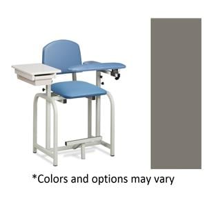 Lab X Series Blood Draw Chair New Warm Gray Steel Frame 400lb Capacity Ea