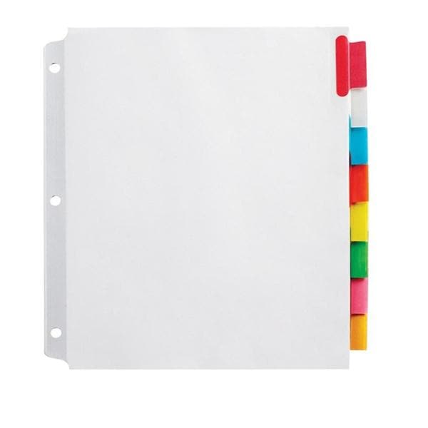 Divider Extra-Wide Insertable w/ Big Tabs Assorted Color 8 Tab Ea