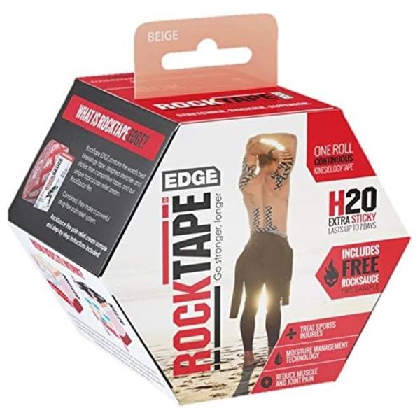 RockTape Kinesiology Tape 97% Cotton/3% Nylon 16.4'x2" Beige Ea