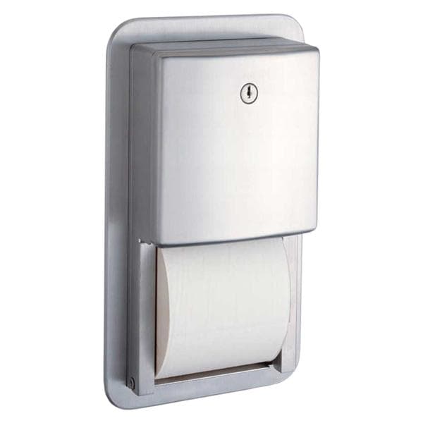 Toilet Tissue Dispenser Stainless Steel Satin Finish Ea