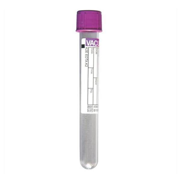 Vacuette Venous Blood Collection Tube Lavender/Black 6mL Pull Cap PET 50/Pk, 24 PK/CA