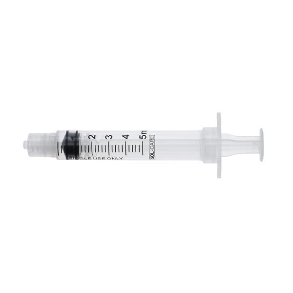 Sol-Care Safety Device Syringe 5mL Clear Low Dead Space 100/Bx