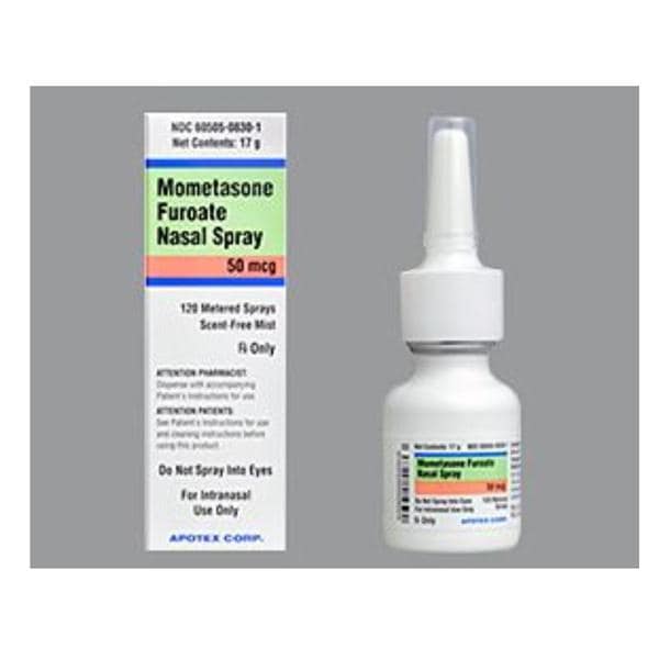 Mometasone Furoate Nasal Spray 50mcg Bottle 17gm/Bt