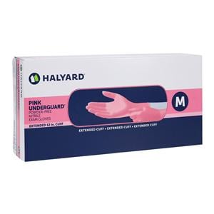 Underguard Nitrile Exam Gloves Medium Pink Non-Sterile