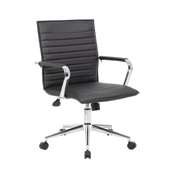 Casino Vinyl Task Chair/Black/23x26x35.5-38.5" Ea