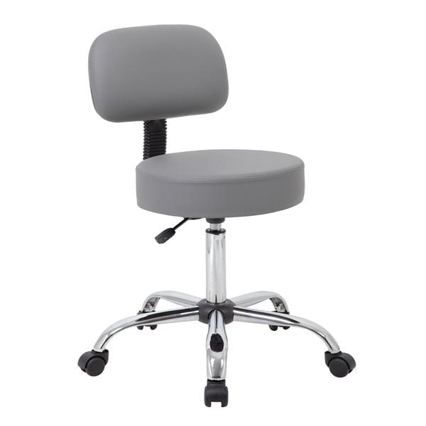 Caressoft Medical Stool/Gray/24x24x33.5-39.5" Ea