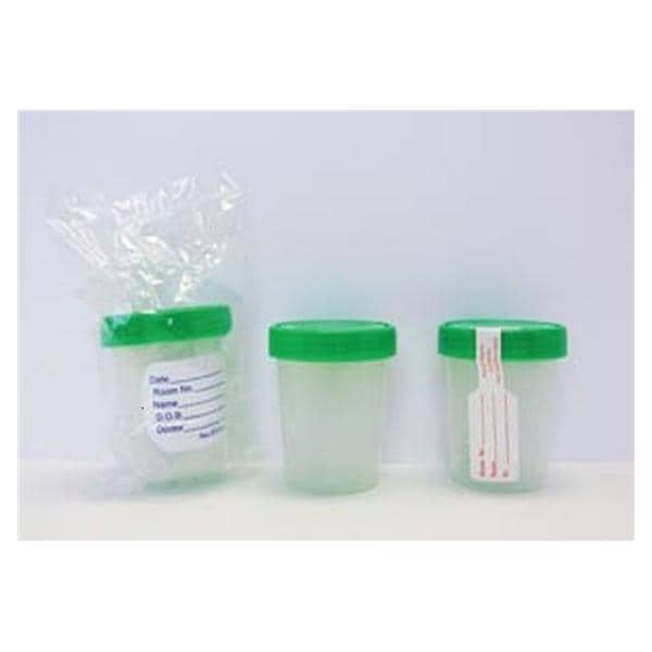 Pneu-Tube Container 90mL Plastic Sterile Inner Surface 400/Ca