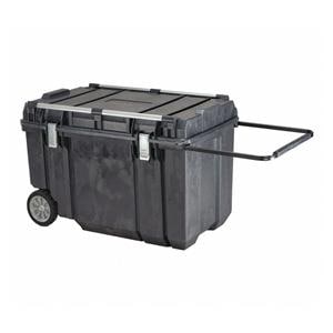 Toolbox Portable Plastic 63 Gallon Capacity 38-7/32x23x23  Black Ea