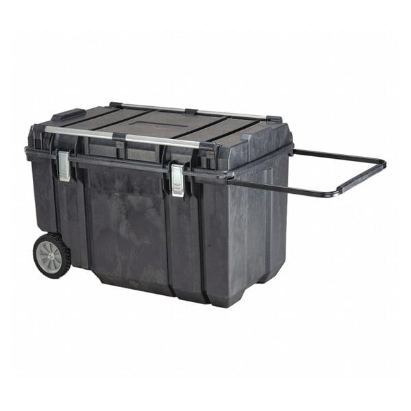 Toolbox Portable Plastic 63 Gallon Capacity 38-7/32x23x23 Black Ea