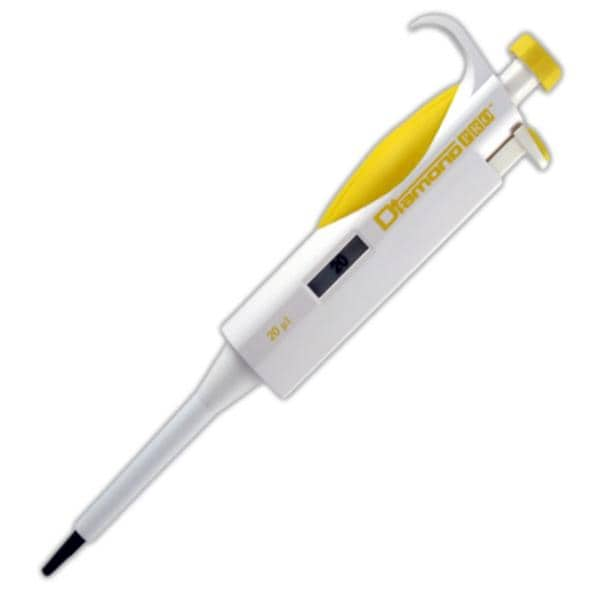 Diamond PRO Fixed Volume Pipette 20uL Non-Graduated Yellow Ea