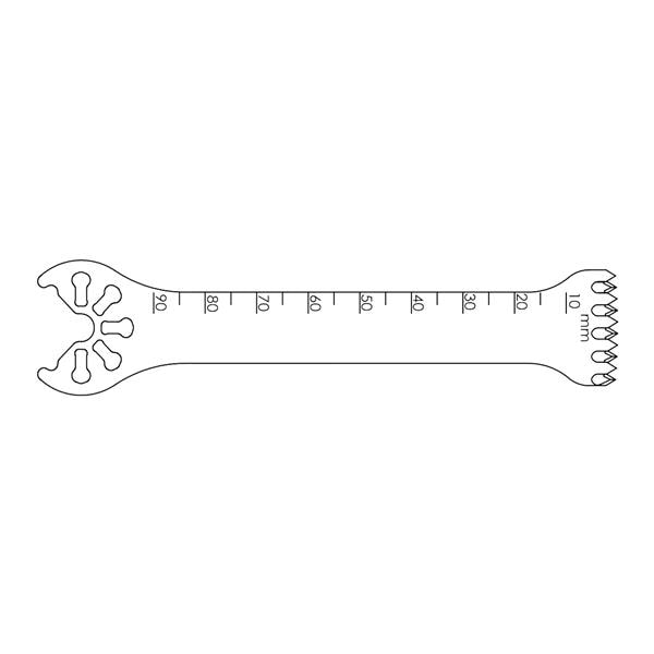 Blade Bone Saw 90.0x21.0mm Sagittal/Occipital Large Ea