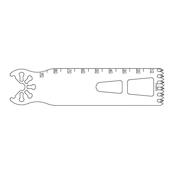 Blade Bone Saw 90.0x25.0 mm Sagittal/Occipital Large Ea