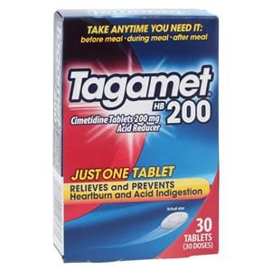 Tagamet H2 Blocker Tablets 200mg 30/Bx, 12 BX/CA